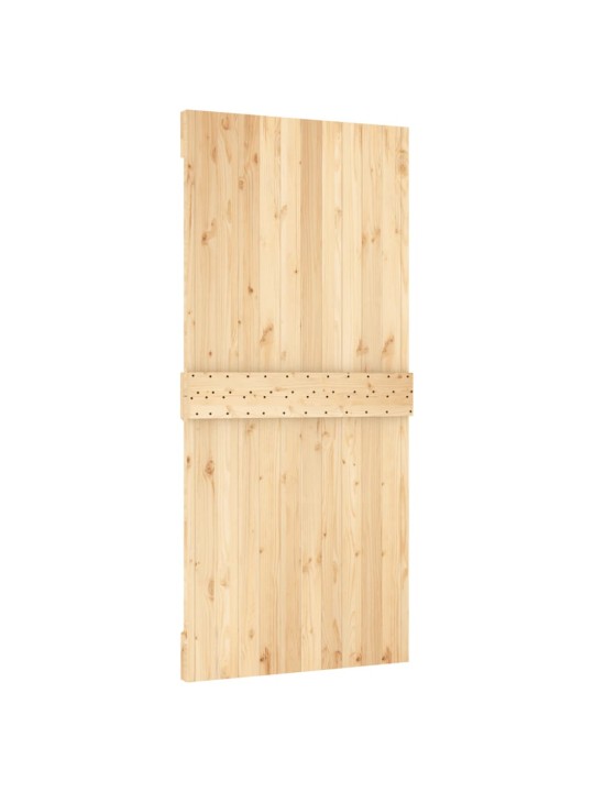 Bīdāmās durvis ar stiprinājumiem, 95x210 cm, priedes masīvkoks