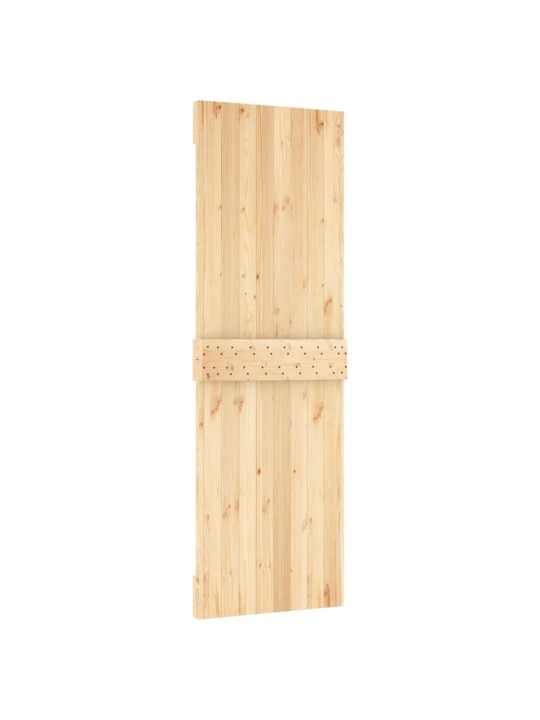 Bīdāmās durvis ar stiprinājumiem, 70x210 cm, priedes masīvkoks