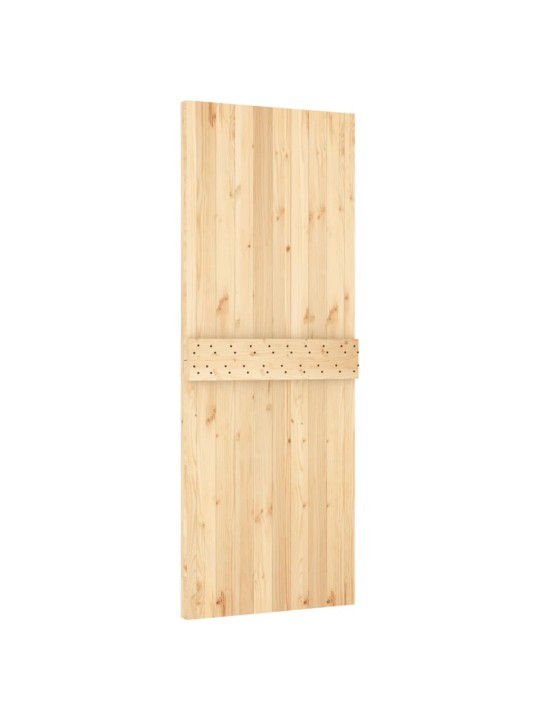 Bīdāmās durvis ar stiprinājumiem, 80x210 cm, priedes masīvkoks