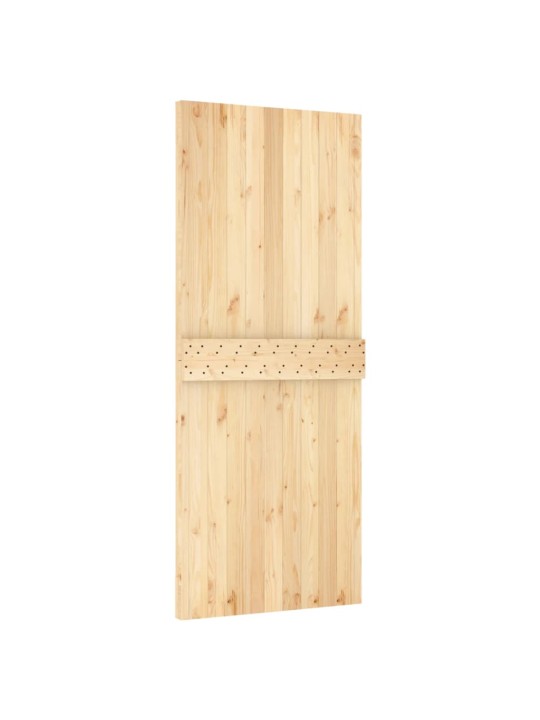 Bīdāmās durvis ar stiprinājumiem, 85x210 cm, priedes masīvkoks