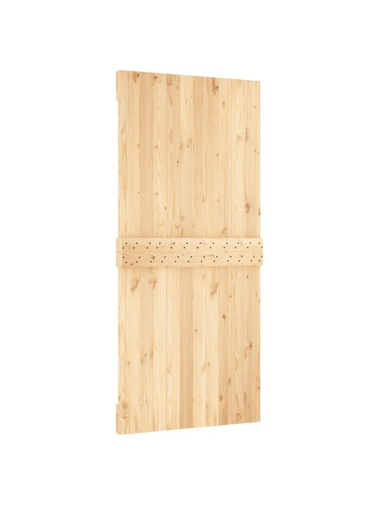Bīdāmās durvis ar stiprinājumiem, 95x210 cm, priedes masīvkoks