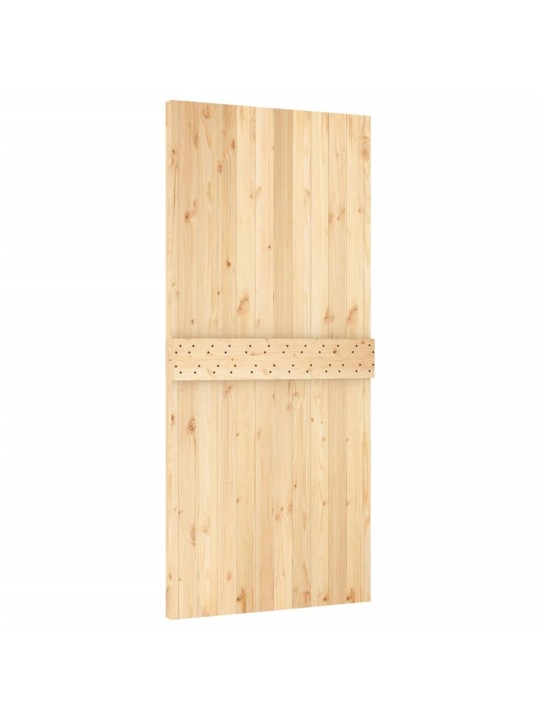 Bīdāmās durvis ar stiprinājumiem, 95x210 cm, priedes masīvkoks