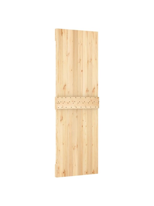 Bīdāmās durvis ar stiprinājumiem, 70x210 cm, priedes masīvkoks