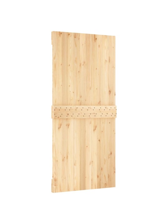 Bīdāmās durvis ar stiprinājumiem, 95x210 cm, priedes masīvkoks