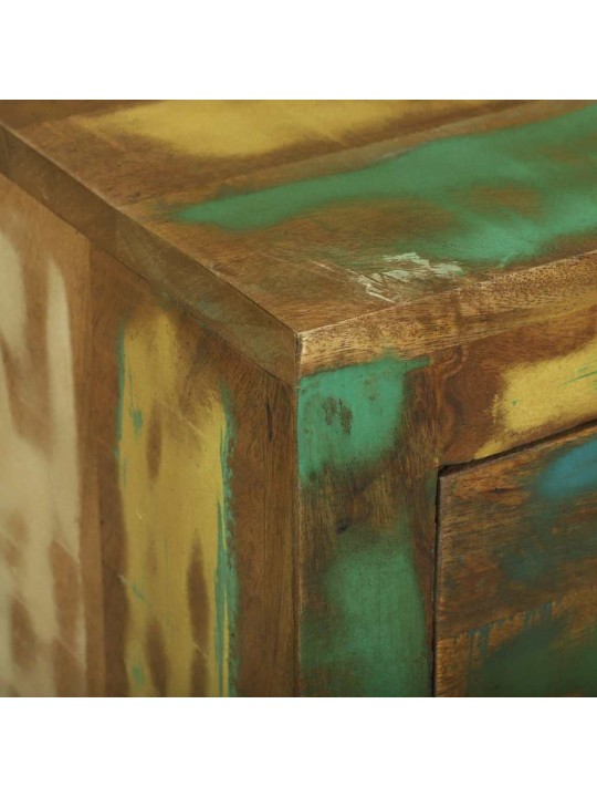 Puse ar atvilktni brūna 80 x 30 x 65 cm pārstrādāts masīvkoks
