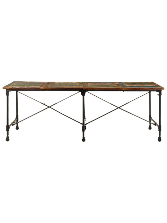 Virtuves galds, 220x90x77 cm, pārstrādāts masīvkoks