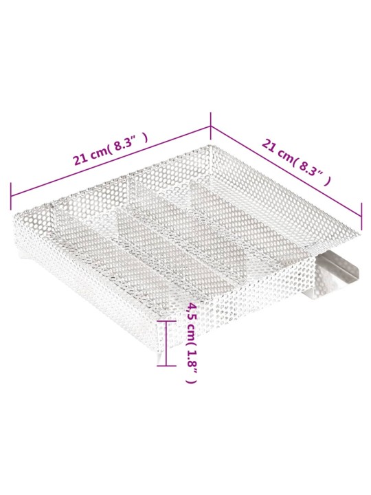 Aukstās kūpināšanas dūmu ģenerators, 5 daļas, 21 cm, tērauds