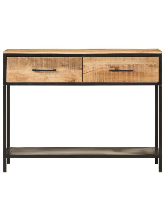 Konsoles galdiņš, 100x35x76 cm, mango masīvkoks, dzelzs