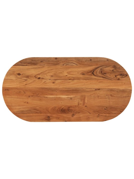 Galda virsma, 80x40x3,8 cm, ovāla, akācijas masīvkoks