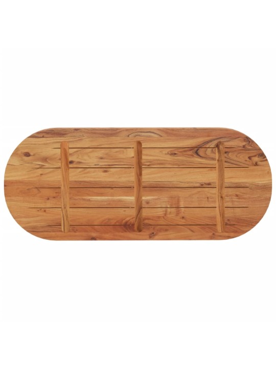 Galda virsma, 120x50x3,8 cm, ovāla, akācijas masīvkoks