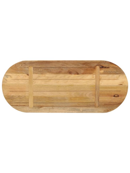 Galda virsma, 80x40x2,5 cm, ovāla, mango masīvkoks
