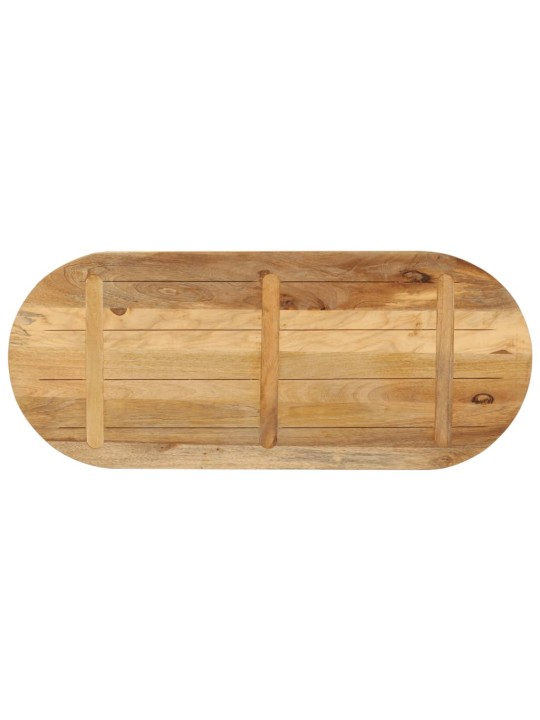 Galda virsma, 140x50x3,8 cm, ovāla, mango masīvkoks