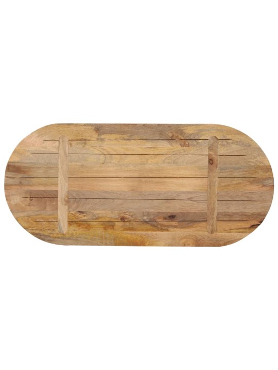 Galda virsma, 80x40x2,5 cm, ovāla, mango masīvkoks