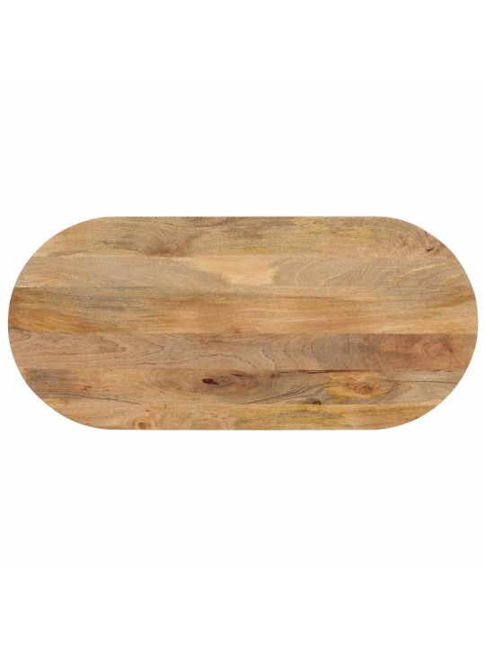 Galda virsma, 140x50x2,5 cm, ovāla, mango masīvkoks