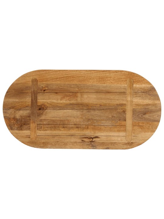 Galda virsma, 80x40x2,5 cm, ovāla, mango masīvkoks