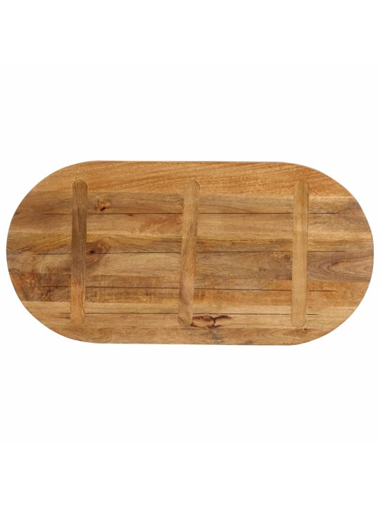 Galda virsma, 120x50x3,8 cm, ovāla, mango masīvkoks