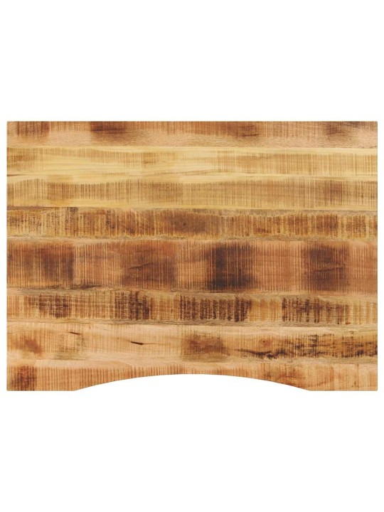 Galda virsma ar izliekumu, 110x80x2,5 cm, mango masīvkoks