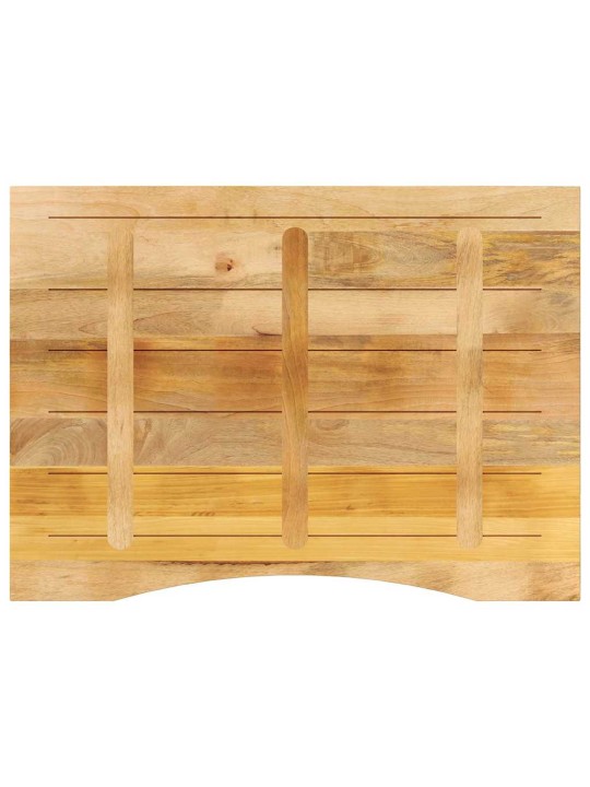 Galda virsma ar izliekumu, 110x80x2,5 cm, mango masīvkoks
