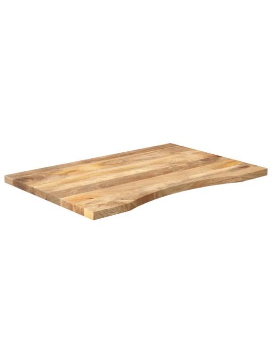 Galda virsma ar izliekumu, 100x50x2,5 cm, mango masīvkoks