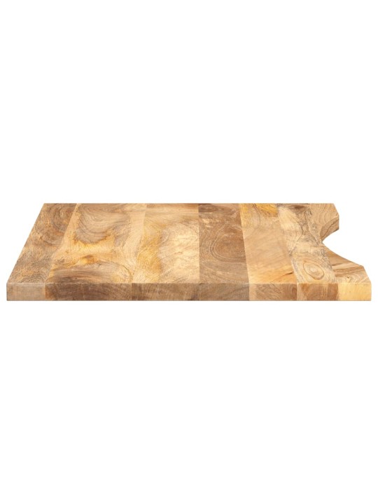 Galda virsma ar izliekumu, 100x50x2,5 cm, mango masīvkoks