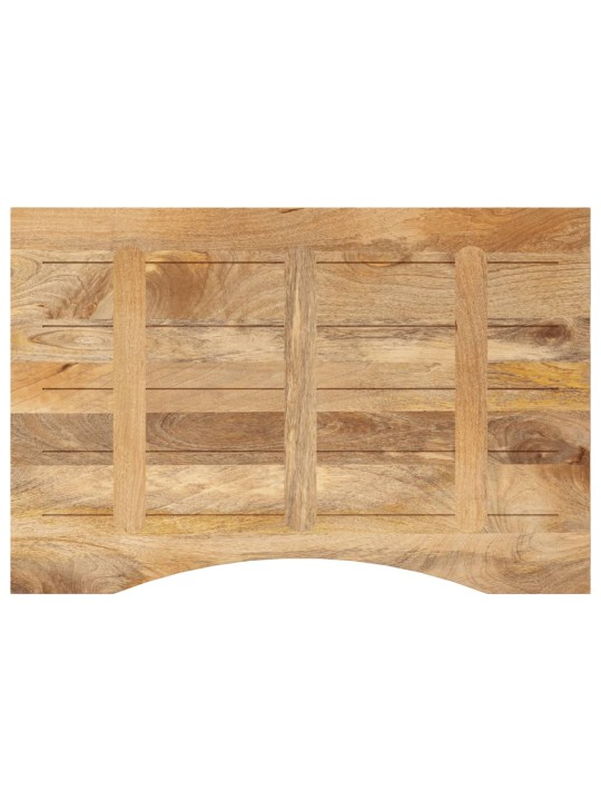 Galda virsma ar izliekumu, 100x50x2,5 cm, mango masīvkoks