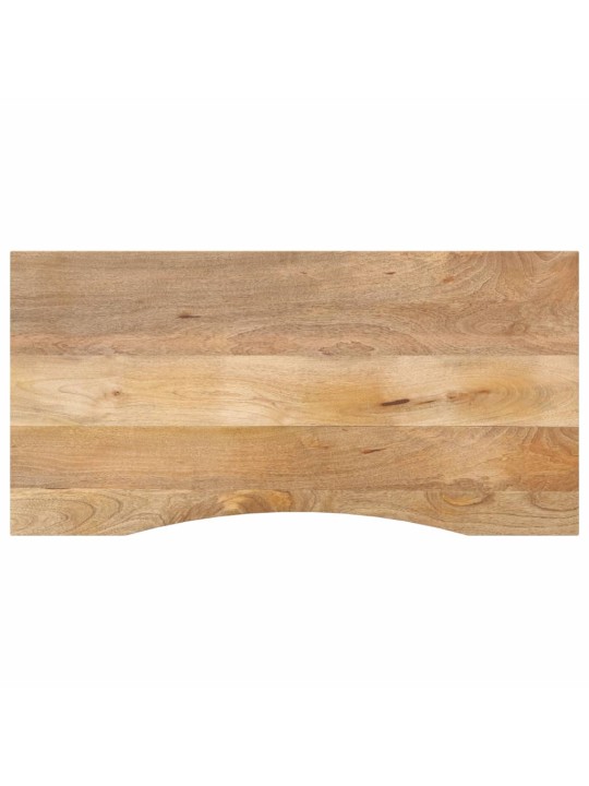 Galda virsma ar izliekumu, 110x50x2,5 cm, mango masīvkoks
