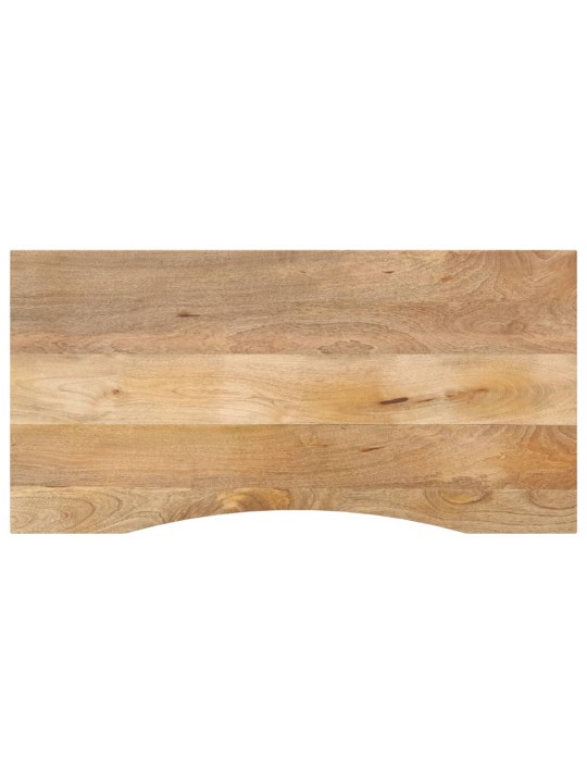 Galda virsma ar izliekumu, 140x60x2,5 cm, mango masīvkoks