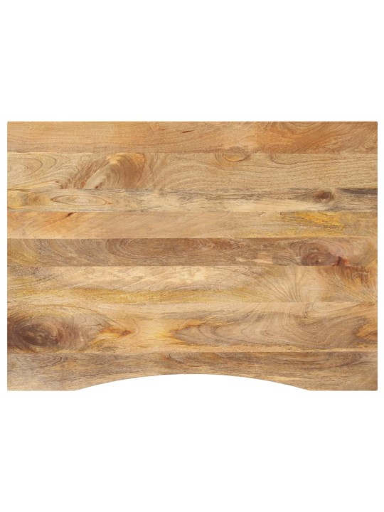 Galda virsma ar izliekumu, 100x80x2,5 cm, mango masīvkoks