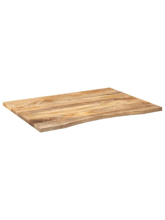 Galda virsma ar izliekumu, 100x80x2,5 cm, mango masīvkoks