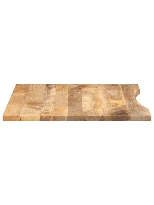 Galda virsma ar izliekumu, 100x80x2,5 cm, mango masīvkoks