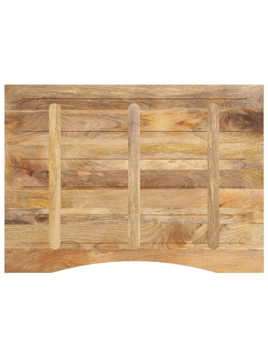 Galda virsma ar izliekumu, 100x80x2,5 cm, mango masīvkoks