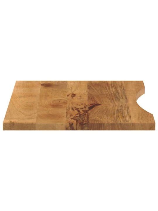 Galda virsma ar izliekumu, 80x60x2,5 cm, mango masīvkoks