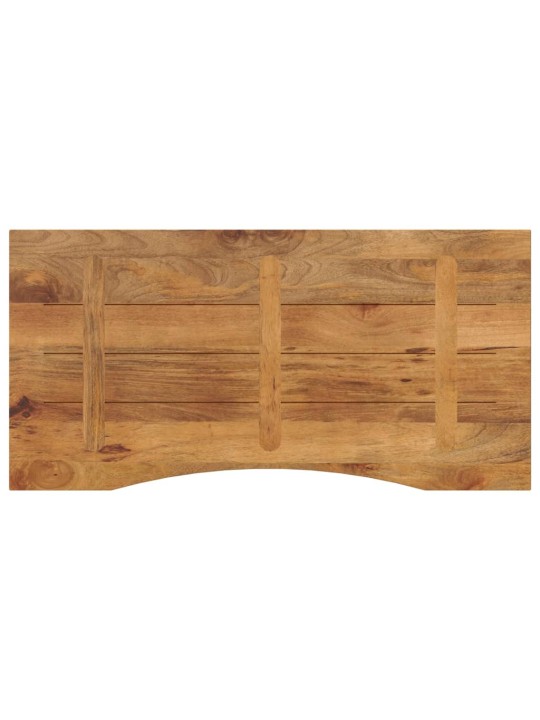 Galda virsma ar izliekumu, 120x60x2,5 cm, mango masīvkoks