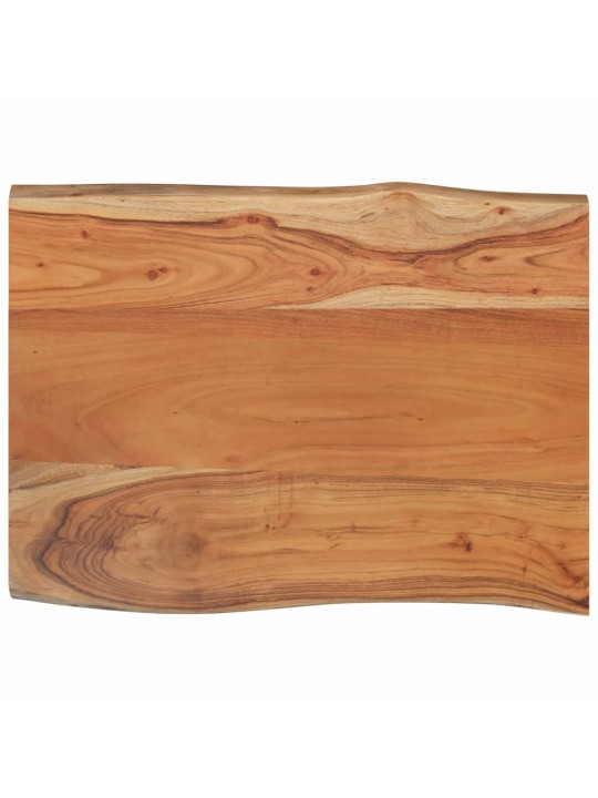 Galda virsma: 80x60x2,5 cm, taisnstūra, akācijas masīvkoks