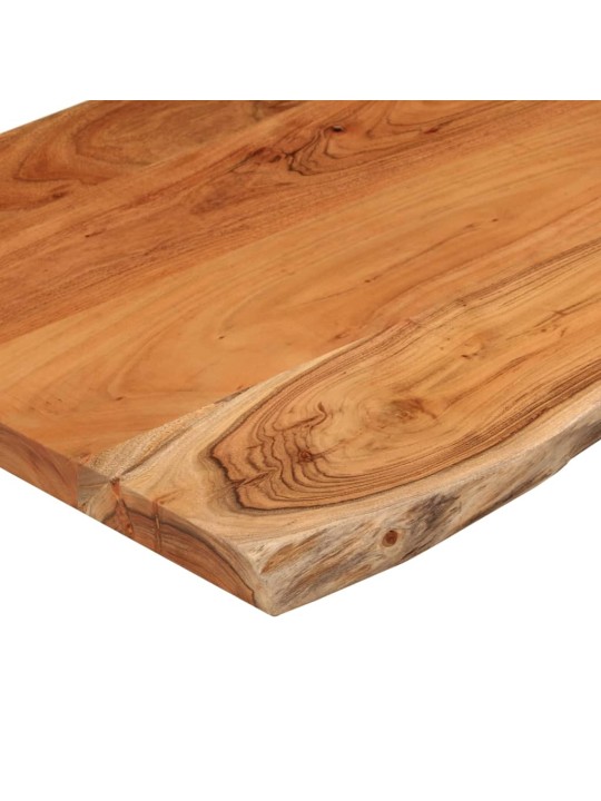 Galda virsma: 80x60x2,5 cm, taisnstūra, akācijas masīvkoks