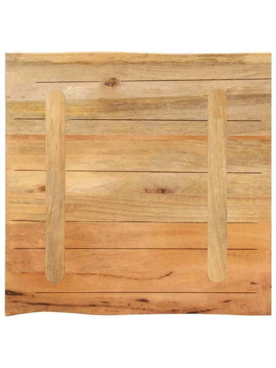 Galda virsma 40x40x2,5 cm live edge masīvkoka mango