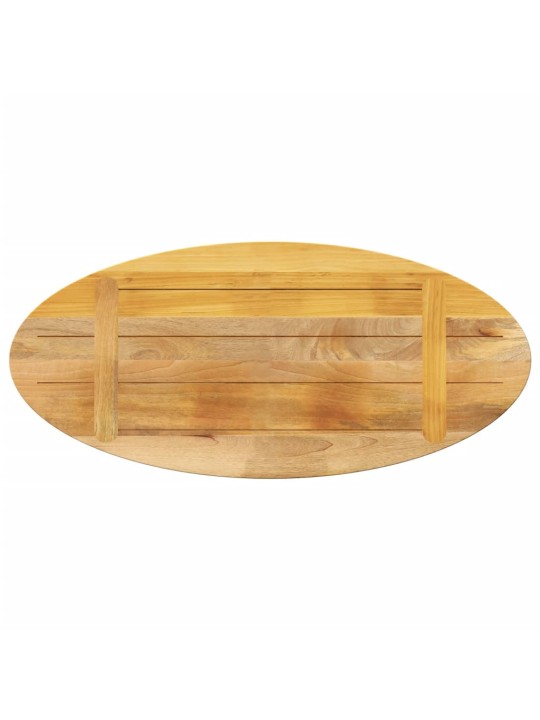 Galda virsma, 80x40x3,8 cm, ovāla, mango masīvkoks