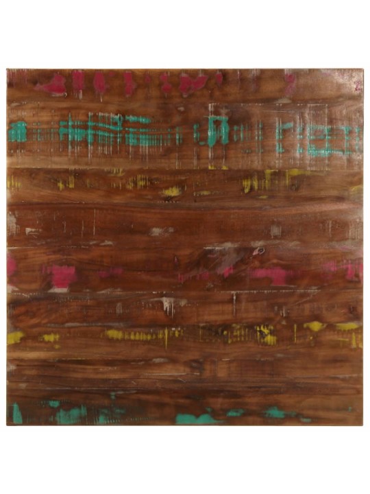 Galda virsma, 80x80x3,8 cm, kvadrāta, pārstrādāts masīvkoks