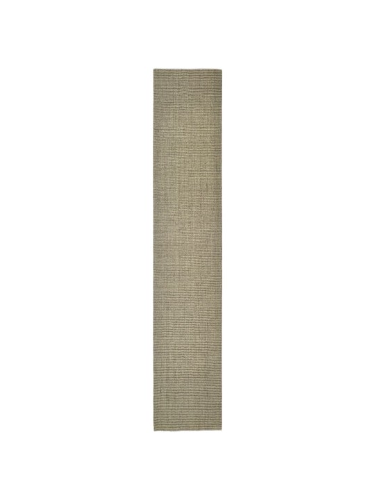 Nagu asināšanas paklājs, pelēkbrūns, 66x350 cm, sizals