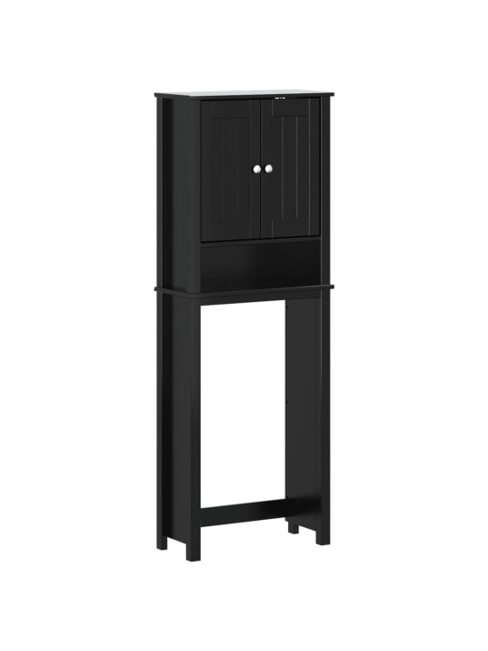 Plaukts virs tualetes poda berg, melns, 60x27x164,5 cm, koks