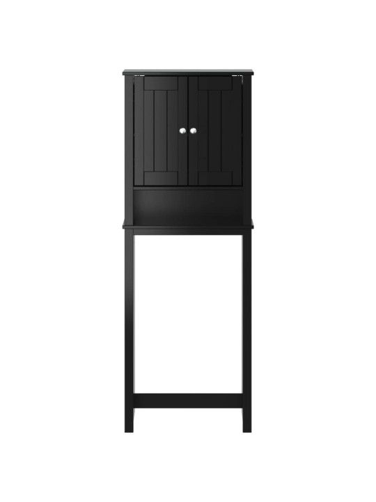 Plaukts virs tualetes poda berg, melns, 60x27x164,5 cm, koks