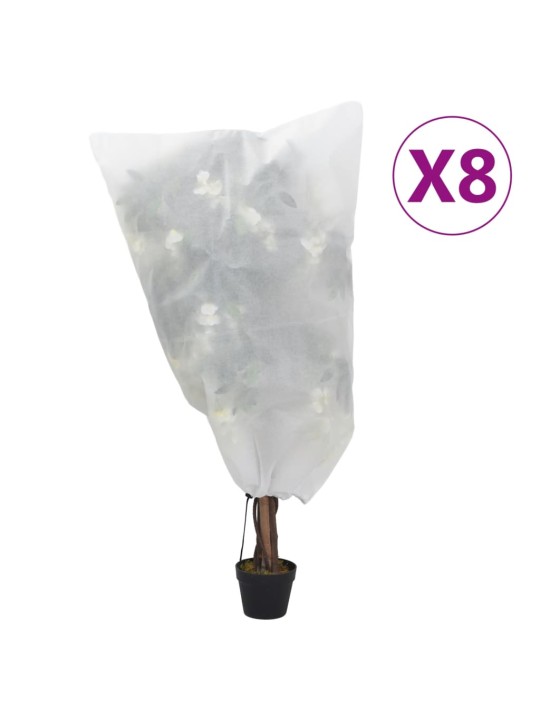 Augu pārsegi ar aukliņu, 8 gab., 70 g/m², 0,8x1 m