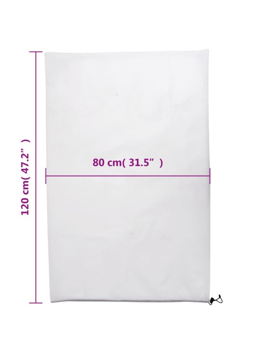 Augu pārsegi ar aukliņu, 8 gab., 70 g/m², 0,8x1,2 m