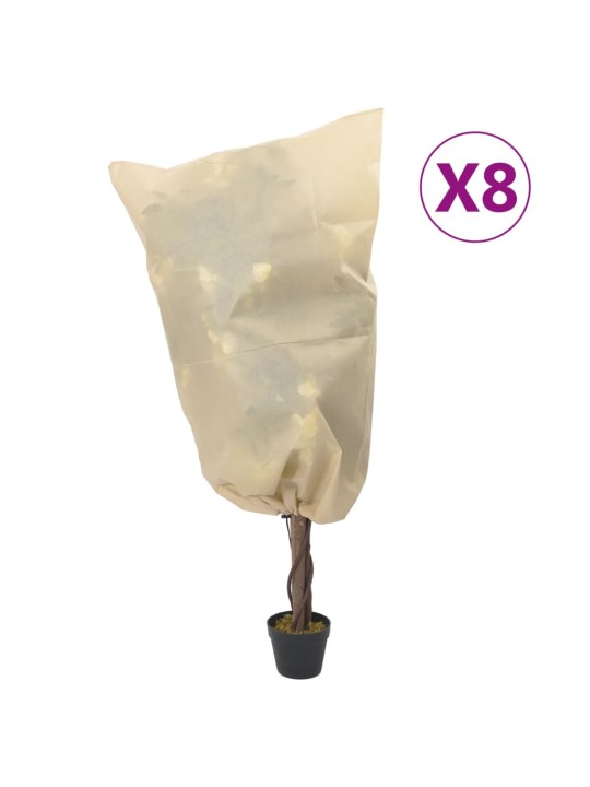 Augu pārsegi ar aukliņu, 8 gab., 70 g/m², 0,8x0,8 m