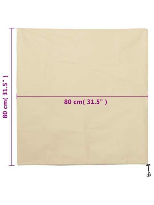 Augu pārsegi ar aukliņu, 8 gab., 70 g/m², 0,8x0,8 m