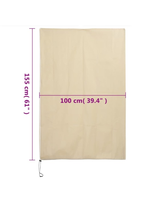 Augu pārsegi ar rāvējslēdzēju, 4 gab., 70 g/m², flīss, 1x1,55 m