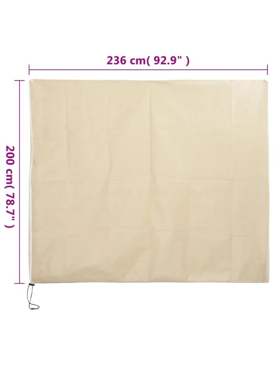 Augu pārsegi ar rāvējslēdzēju, 2 gab., 70 g/m², flīss, 2,36x2 m