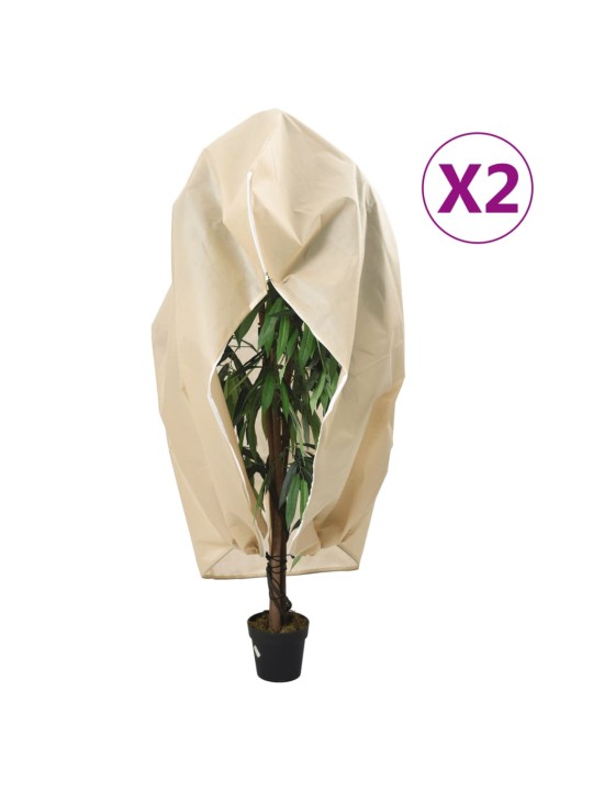 Augu pārsegi ar rāvējslēdzēju, 2 gab., 70 g/m², flīss, 3,93x3 m