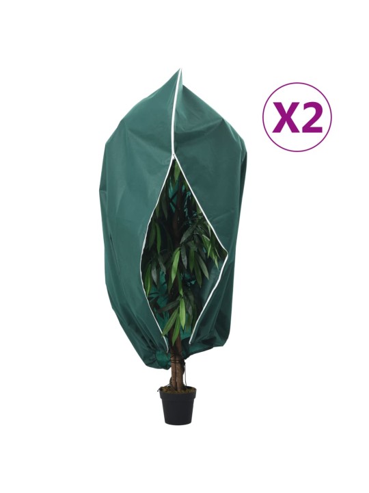 Augu pārsegi ar rāvējslēdzēju, 2 gab., 70 g/m², flīss, 3,93x3 m