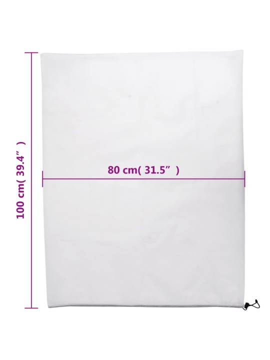 Augu pārsegi ar aukliņu, 12 gab., 70 g/m², 0,8x1 m